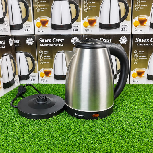 Silver Crest Electric Kettle SC-101 – 2200W | 2L Stainless Steel