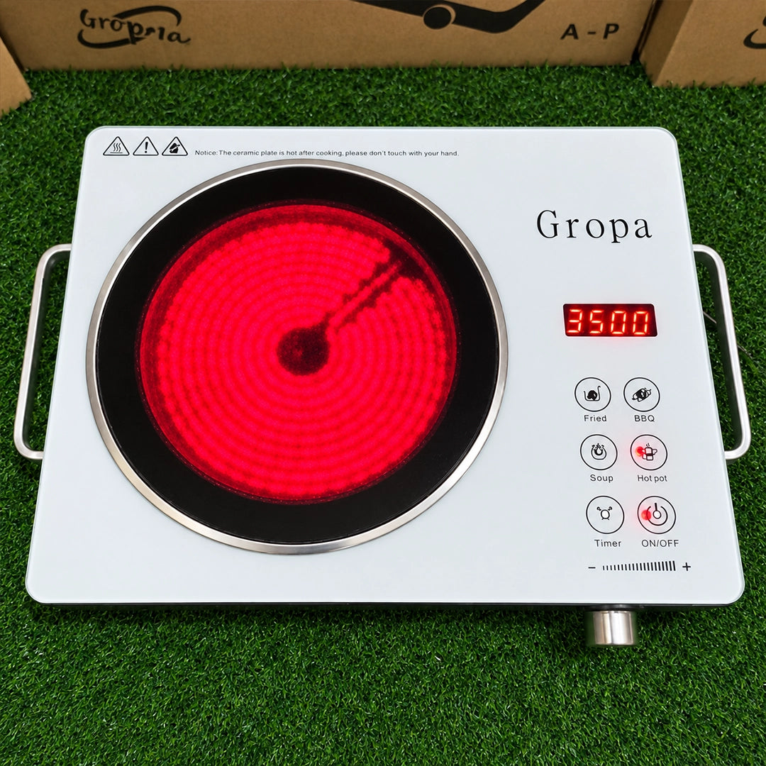 Gropa Inverter Electric Stove – 3500W | 220V | Multi-Function Cooking | Fried, BBQ, Soup & Hot Pot