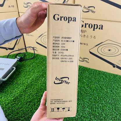 Gropa Inverter Electric Stove – 3500W | 220V | Multi-Function Cooking | Fried, BBQ, Soup & Hot Pot