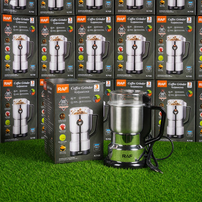 RAF Coffee Grinder R.7132 – 300W | 14,500 RPM | 85g | Stainless Steel Blades