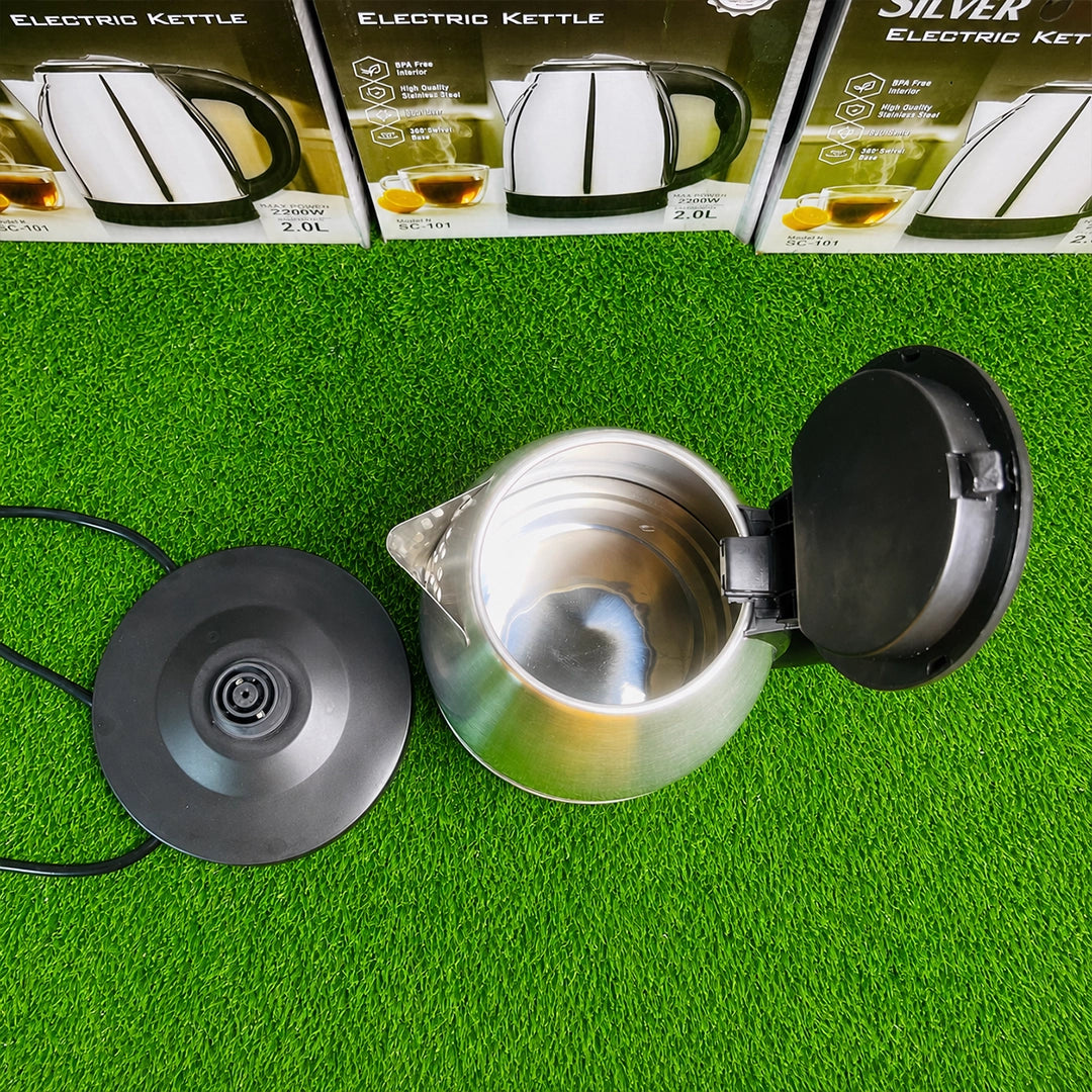 Silver Crest Electric Kettle SC-101 – 2200W | 2L Stainless Steel
