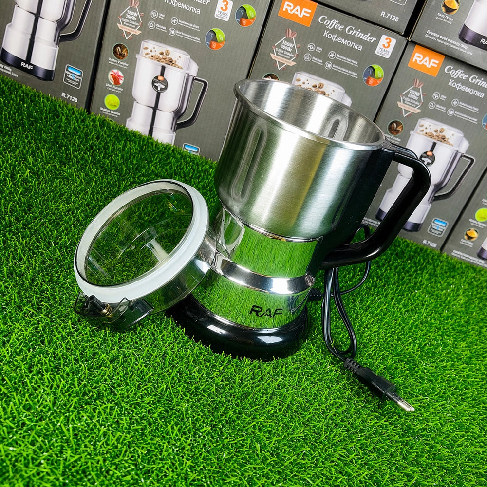 RAF Coffee Grinder R.7132 – 300W | 14,500 RPM | 85g | Stainless Steel Blades