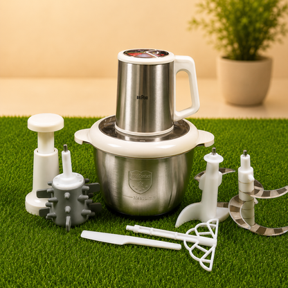 Braun 5 in 1 Electric Food Chopper – 3L Stainless Steel Bowl