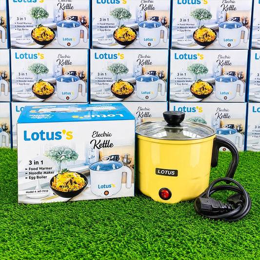 Lotus MT-791D 3-in-1 Electric Kettle – Food Warmer, Noodle Maker & Egg Boiler