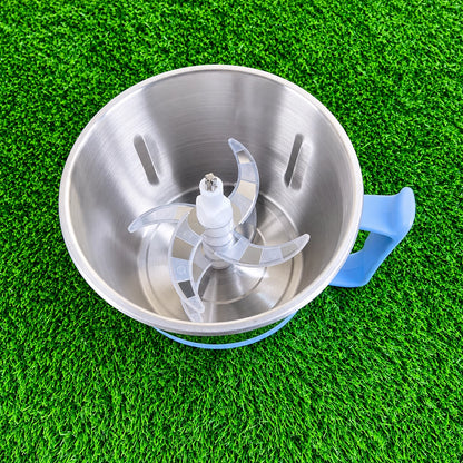 RAF R.8837 3-in-1 Electric Food Chopper – 3L Stainless Steel Bowl, 6-Blade System & Egg Beater