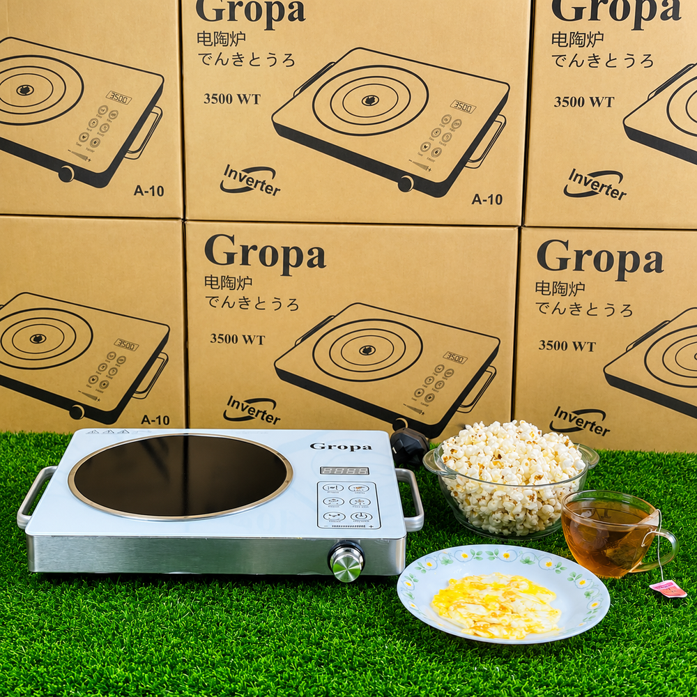 Gropa Inverter Electric Stove – 3500W | 220V | Multi-Function Cooking | Fried, BBQ, Soup & Hot Pot