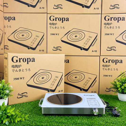 Gropa Inverter Electric Stove – 3500W | 220V | Multi-Function Cooking | Fried, BBQ, Soup & Hot Pot