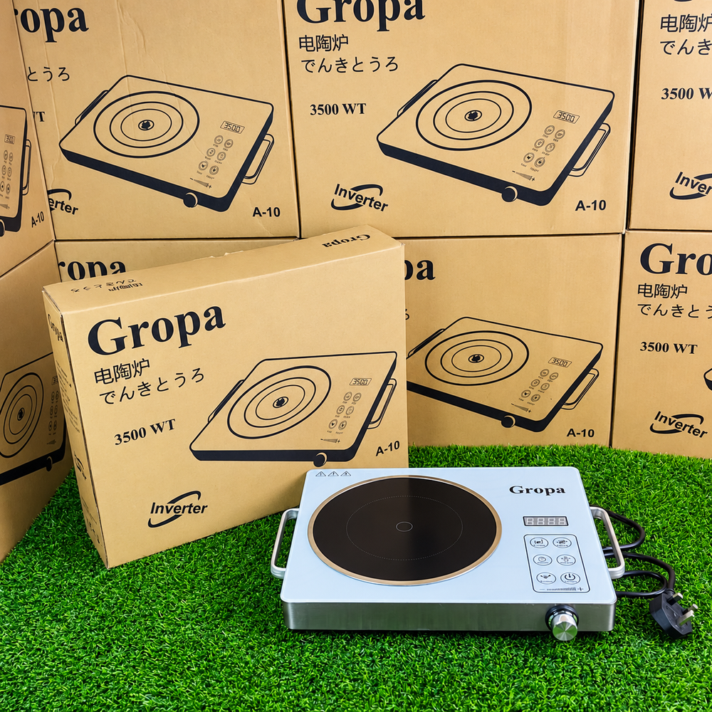 Gropa Inverter Electric Stove – 3500W | 220V | Multi-Function Cooking | Fried, BBQ, Soup & Hot Pot