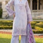 Purple 3 Piece Unstitched Lawn Suit | PakLuxeImports