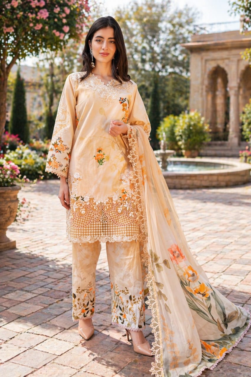 Embroidered Lawn Suit