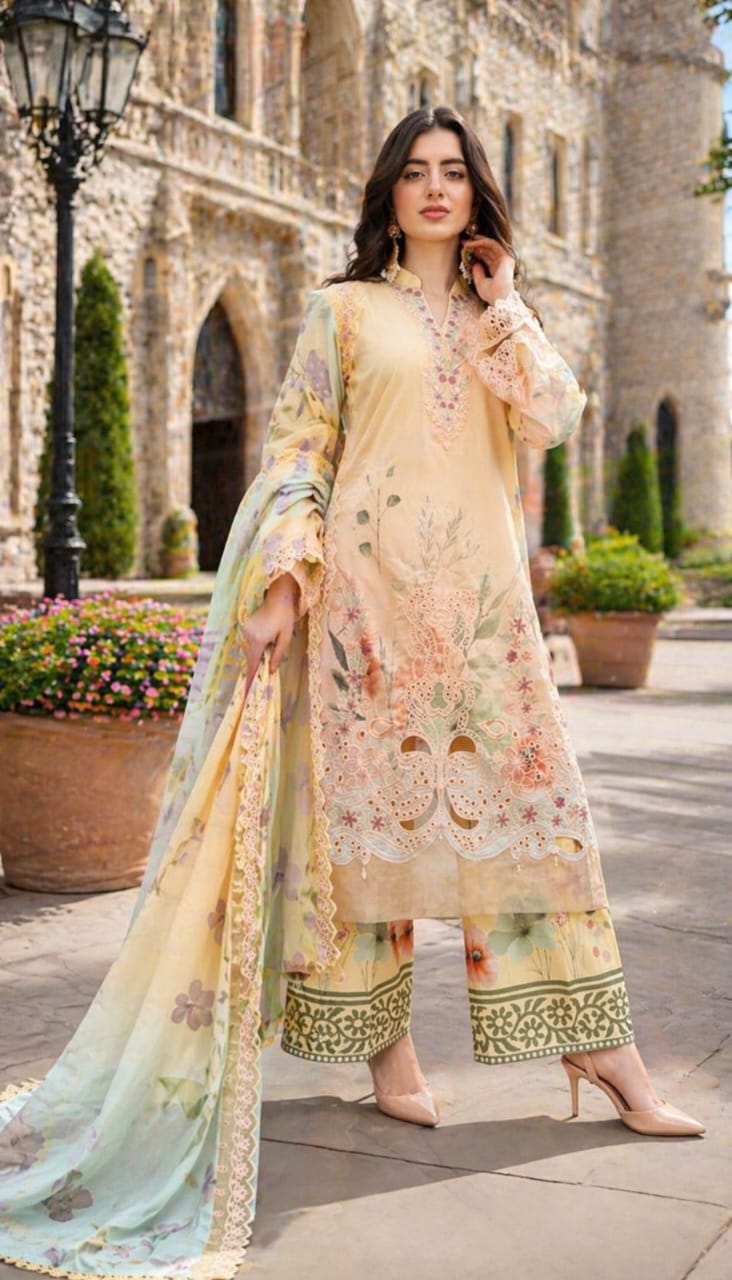 Embroidered Lawn Suit