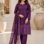 3 piece unstitched soft touch lawn suit