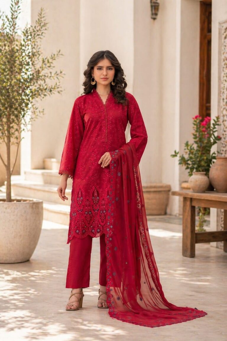 3 piece unstitched soft touch lawn suit