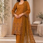3 piece unstitched soft touch lawn suit