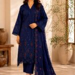 3 piece unstitched soft touch lawn suit
