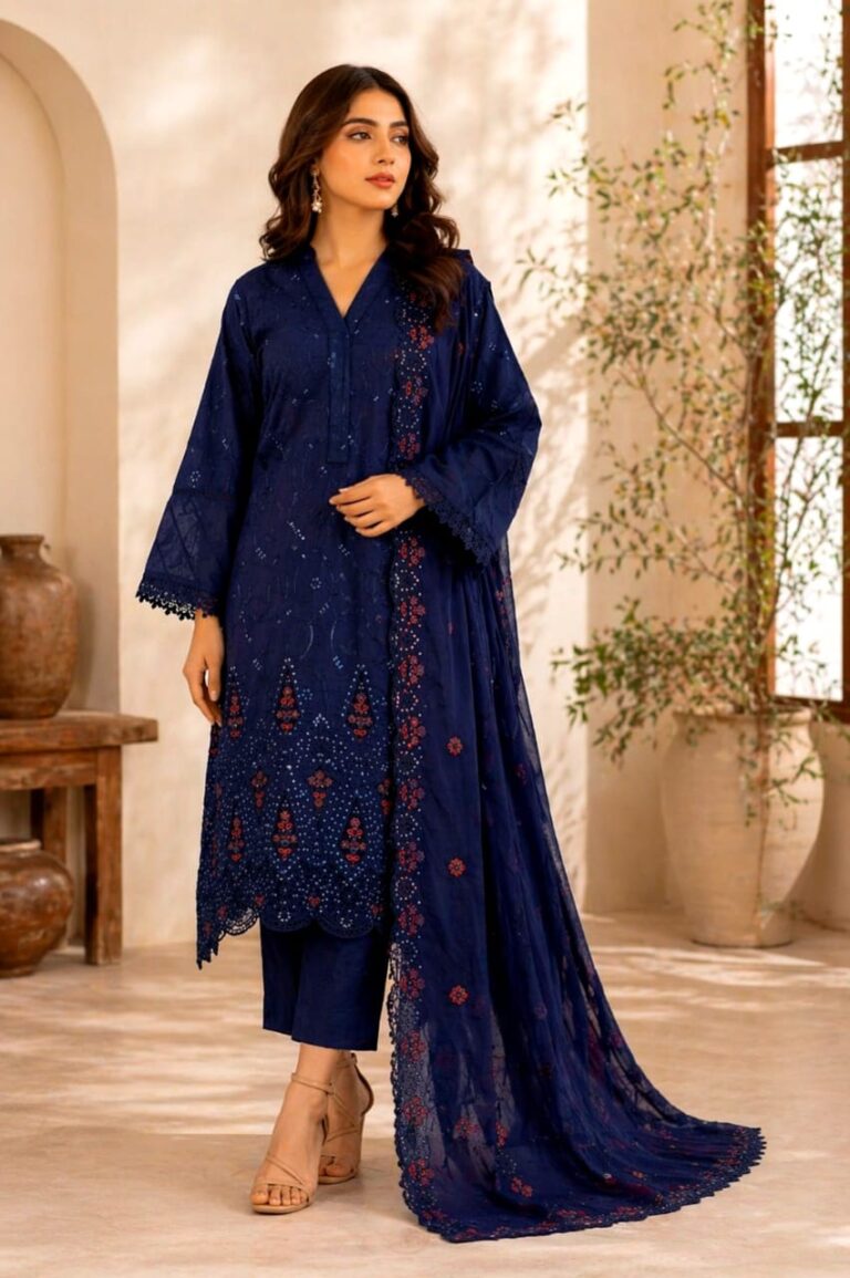 3 piece unstitched soft touch lawn suit