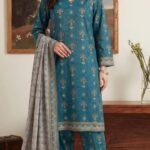 3 piece unstitched soft touch lawn suit