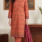 3 piece unstitched soft touch lawn suit