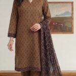 3 piece unstitched soft touch lawn suit