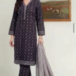 3 piece unstitched soft touch lawn suit