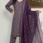 3 piece unstitched soft touch lawn suit