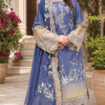 Designer Chikankari Style 3 Piece Unstitched Lawn Suit