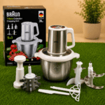 Braun 5 in 1 Electric Food Chopper – 3L Stainless Steel Bowl